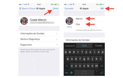 Altere o nome de exibição de uma conta do iCloud no iOS Dicas e