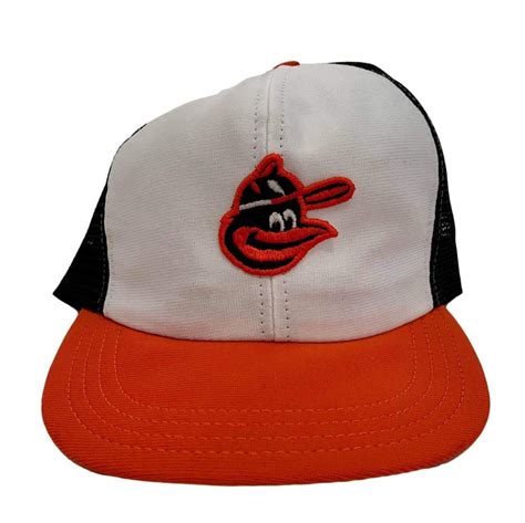 Vintage Baltimore Orioles Meshback Snapback Hat Rare 90s Mlb Etsy