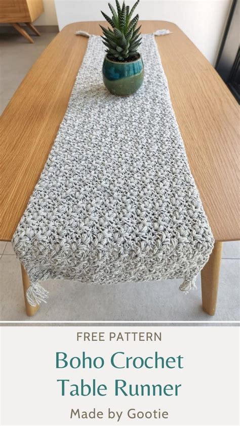 Boho Crochet Table Runner Pattern Free Artofit