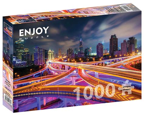 Puzzle Szanghaj Noc Chiny El Enjoy Sklep Empik