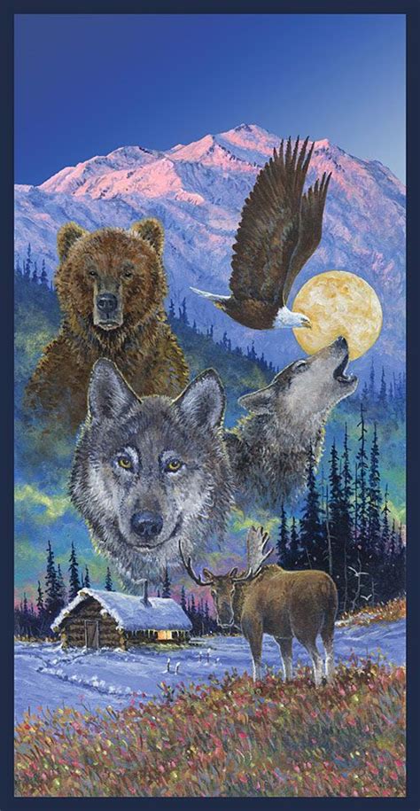 Alaskas Artist Wildlife 24 X 44 Panel Digital Print Alaska