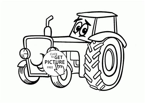 Tractor Drawing For Kids At Getdrawings Free Download