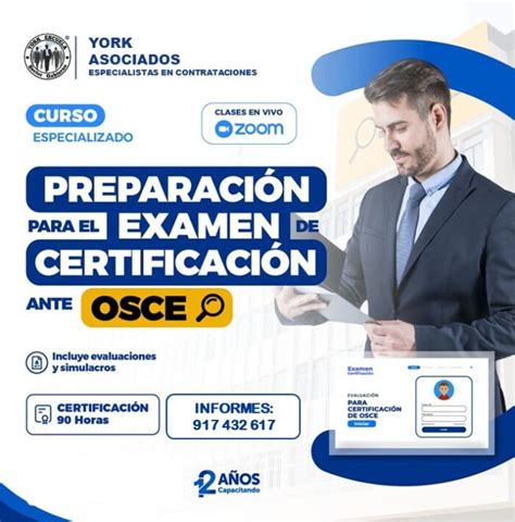 Curso De Preparaci N Para El Examen De Certificaci N Ante Osce York