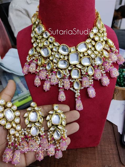 Pink Kundan Jewellery Atelier Yuwa Ciao Jp