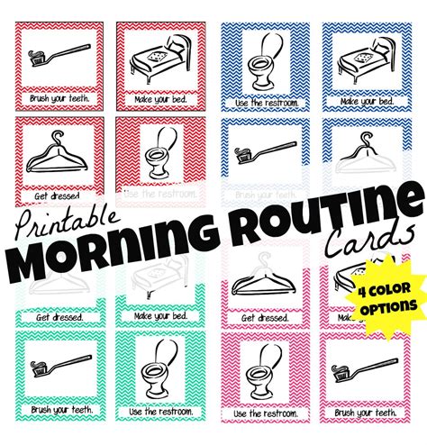 Free Printable Daily Routine Cards