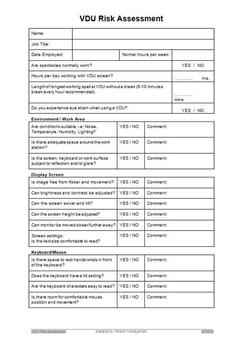 Workstation Assessment Template Williamson