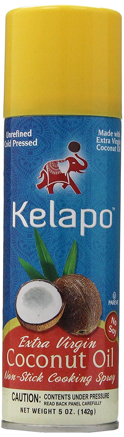 Kelapo Extra Virgin Coconut Oil Cooking Spray 5 Ounce Can