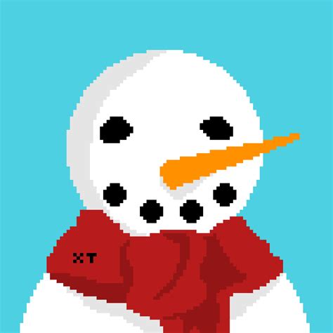 Editing Overwatch SnowMan PFP - Free online pixel art drawing tool ...