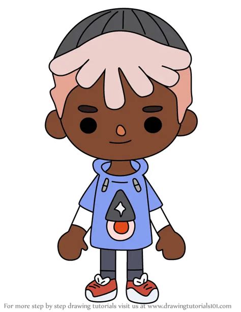 How To Draw Leon From Toca Life World Toca Life World Step By Step