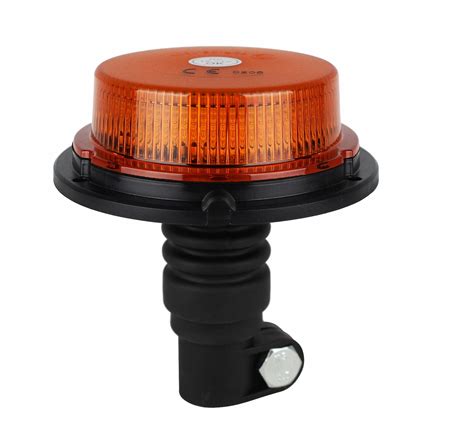 LAMPA OSTRZEGAWCZA LED KOGUT LEDOWY STROBOSKOP NA TRZPIEŃ 12 24V 88023