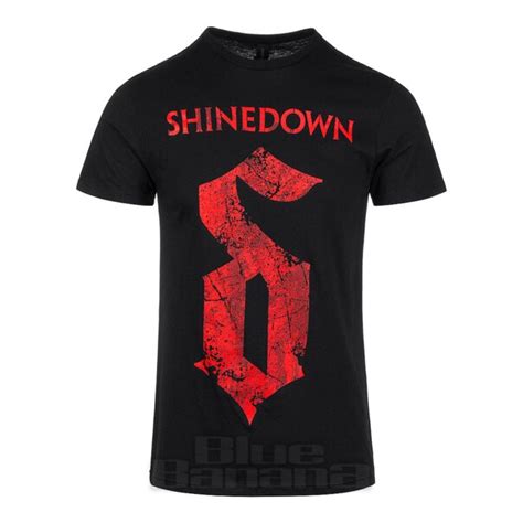 Official Shinedown Voices T Shirt Metal Band Merchandise Blue Banana Uk