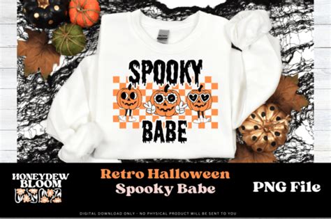 Retro Halloween Spooky Babe Graphic By Honeydewbloom Creative Fabrica