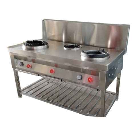 3 LPG Three Burner Chinese Cooking Range For Restaurant At Rs 18000 In