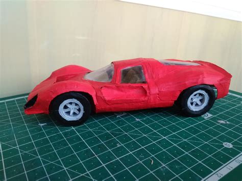 Ferrari 330ppaper Model Kitpdfpapercraft 3d Paper Craft Etsy