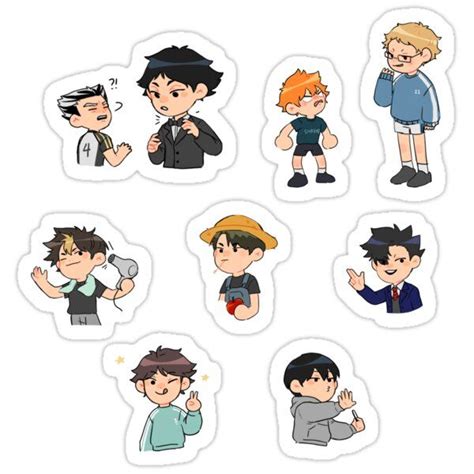 Haikyuu Sheet 1 Sticker In 2021 Anime Printables Anime Stickers