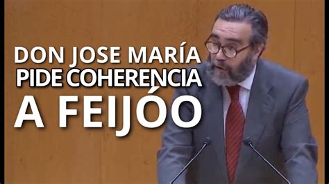 Jos Maria S Nchez Pide Coherencia A Feijo Que Nunca Pierde La Ocasi N