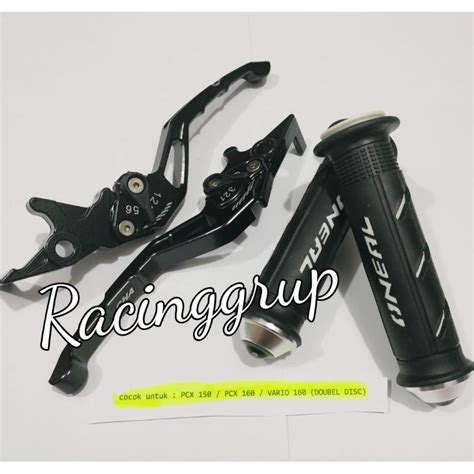 Jual SET HANDGRIP SISIK PLUS JALU DAN HANDLE REM HONDA PCX MODEL SETEAN