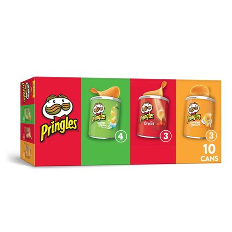 Pringles Potato Crisps Chips Flavored Variety Pack Grab N Go 13 7