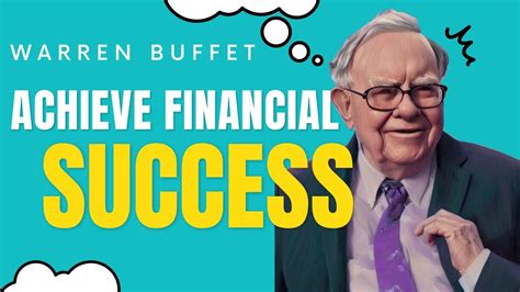 Warren Buffett S Investment Strategies 10 Money Habits For Financial Success Youtube