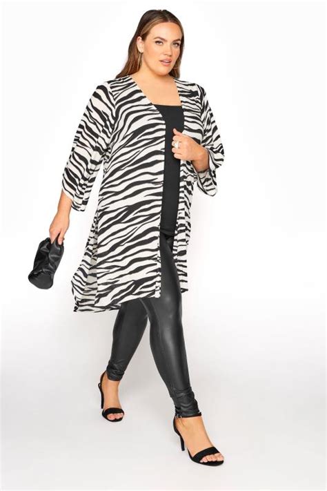 LIMITED COLLECTION Multi Zebra Print Kimono Yours Clothing