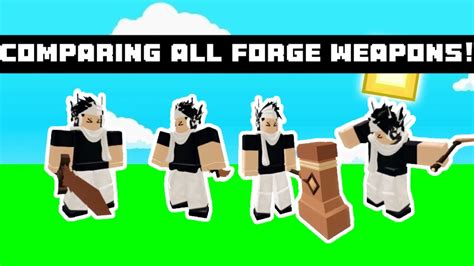 Comparing All Forge Weapons Which Is Best Roblox Bedwars Youtube