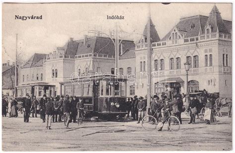 1906 Nagyvárad Oradea Indóház vasútállomás villamos Darabanth