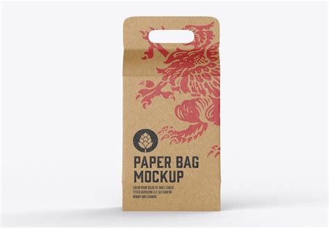 Premium Psd Kraft Paper Bag Mockup