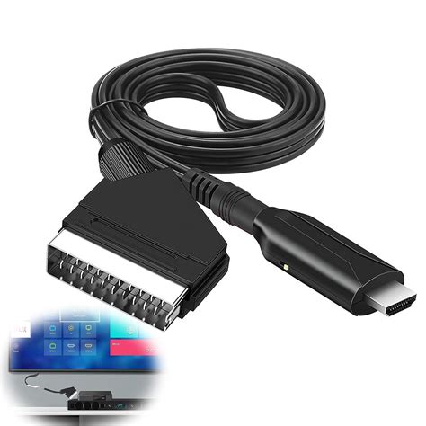 Nizirioo C Ble P Ritel Vers Hdmi Convertisseur P Ritel Tout En Un