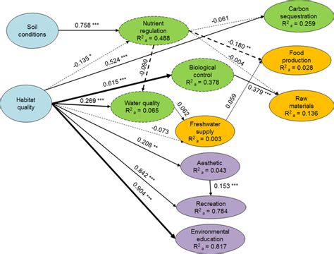 Structural Equation Model Sem Results Showing The Relationships