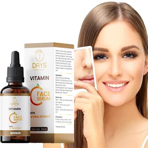 7 Days Vitamin C 20 Face Serum For Glowing Skin Reduce Dark Spots