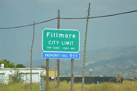 FILLMORE CITY LIMIT STATE HIGHWAY SIGN Navymailman Flickr