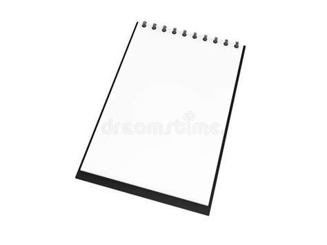 Cuaderno Espiral Realista En Blanco Libreta Aislada En El Fondo Blanco