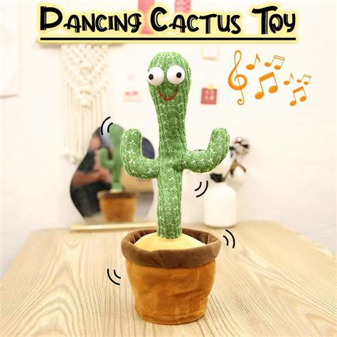 Dancing Cactus Toy With Music And Light Free Delivery Discountstore