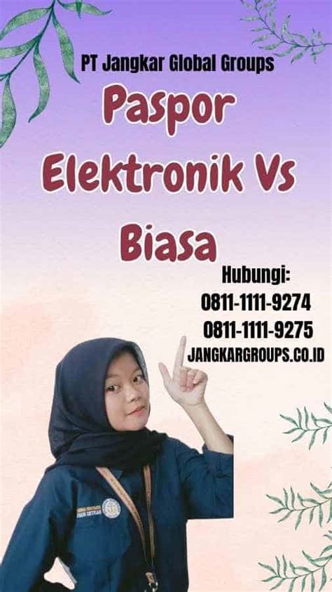 Paspor Elektronik Vs Biasa Jangkar Global Groups