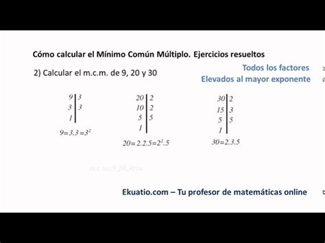 Ejercicios De Mcm Y Dcm Resueltos Store Valleyglass