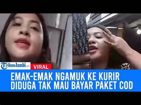 Viral Emak Emak Di Jaksel Ngamuk Ke Kurir Diduga Tak Mau Bayar Paket