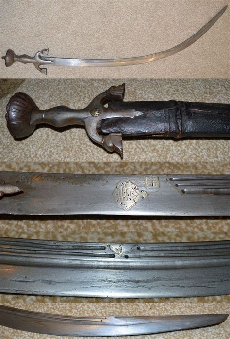 three different types of swords on display