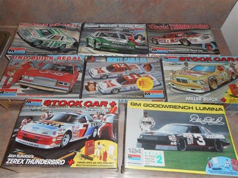 Vintage Monogram Nascar Stock Car Model Kit Lot Of Free