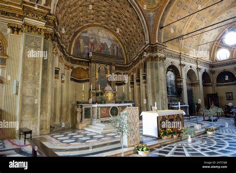 Milan Italy The False Apse Of Santa Maria Presso San Satiro By