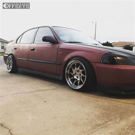 1996 Honda Civic With 16x8 15 Whistler Kr7 And 165 45R16 Yokohama Other