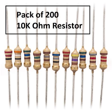 Pack Of K Ohm Resistor Kohm By W