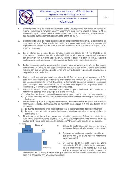 Pdf Departamento De F Sica Y Qu Mica Ejercicios De F Sica Y Qu Mica