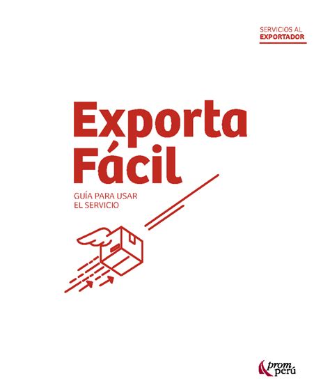 Exporta Facil Guia Servicios Al Exportador Exporta Fácil GuÍa Para