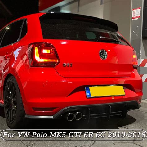 For Vw Polo Mk5 Gti 6r 6c Two Four Door Facelift 2010 2018 Car Rear