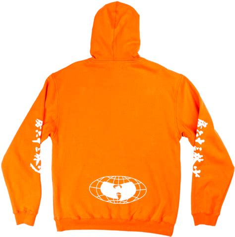 Download Wu Tang Hoodie Orange Wu Wear Shaolin And Wu Tang Png