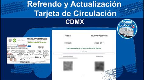 C Mo Actualizar Mi Tarjeta De Circulaci N Cdmx Refrendo Youtube