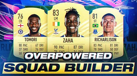 FIFA 21 OVERPOWERED PREMIER LEAGUE SQUAD BUILDER YouTube