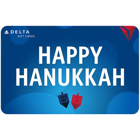 Delta Air Lines 250 Gift Card Digital Happy Hanukkah 250 Best Buy