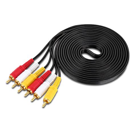 Baynast 10m 3rca to 3rca audio video cable av cable connector dvd audio ...