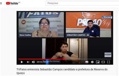 Candidato Sebasti O Campos Concede Entrevista A Tv Fatos Fatos Do Igua U